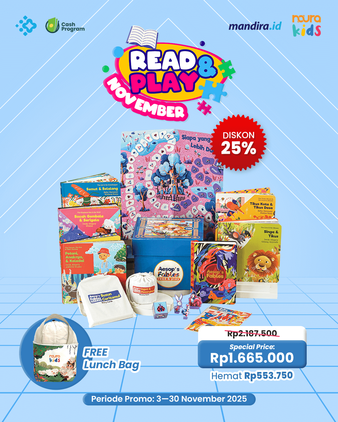 Melatih Pola Pikir Si Kecil dengan Aesop's Fables Read and Play