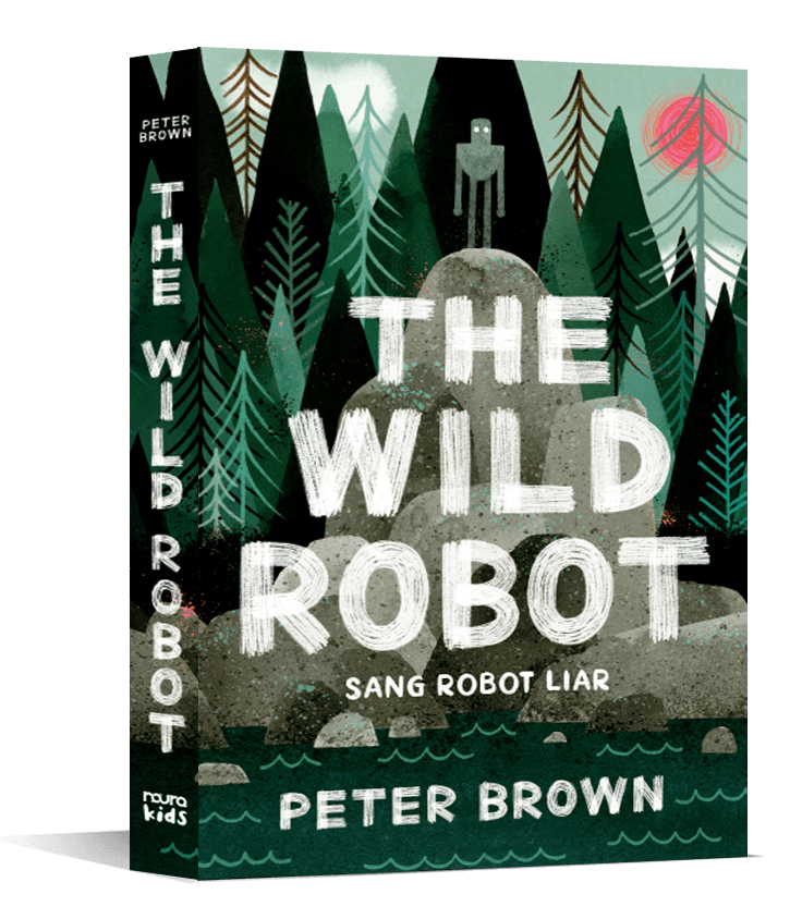 Cover buku The Wild Robot cerita anak penuh nilai