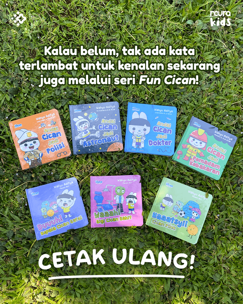 buku anak Fun Cican seri pengenalan profesi anak