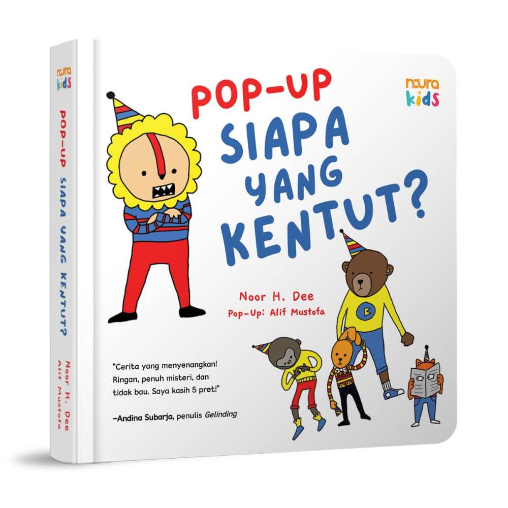 ilustrasi buku anak lucu dengan fitur pop-up interaktif