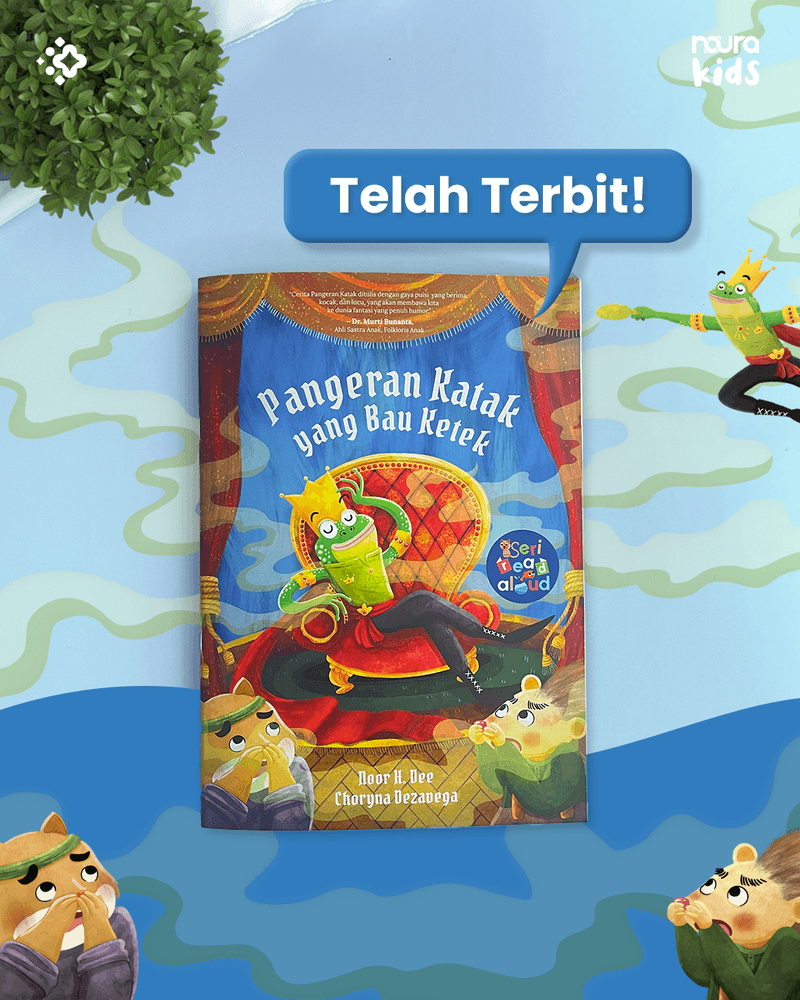 literasi kesehatan anak melalui read aloud buku Pangeran Katak yang Bau Ketek