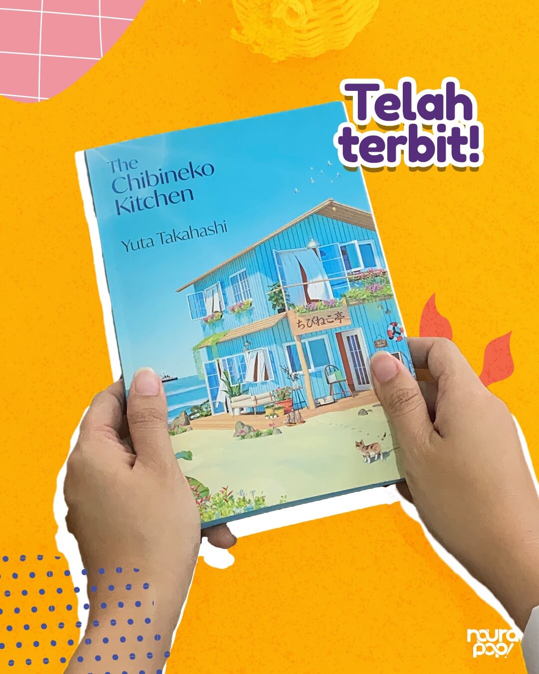 suasana hangat healing fiction Jepang The Chibineko Kitchen