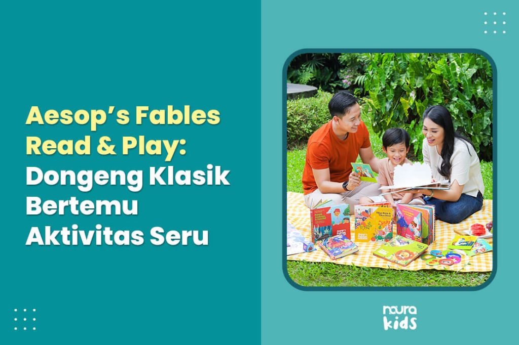 Aesop’s Fables Read & Play, buku dongeng anak premium dengan aktivitas edukatif
