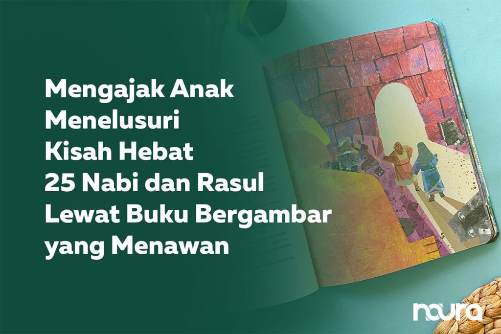 Buku kisah nabi dan rasul anak dengan ilustrasi Islami menawan