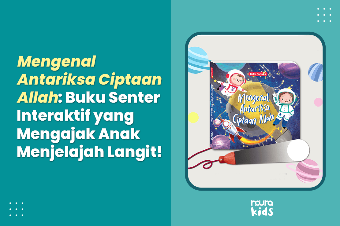 poster buku senter anak mengenal antariksa ciptaan Allah