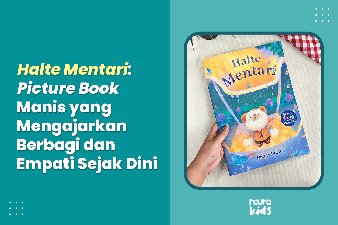 poster buku halte mentari buku anak tentang berbagi dan empati