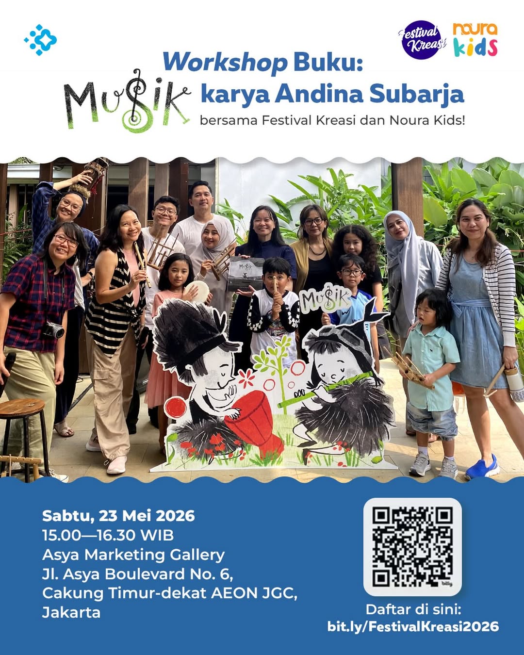 𝗪𝗼𝗿𝗸𝘀𝗵𝗼𝗽 𝐁𝐮𝐤𝐮: 𝙈𝙪𝙨𝙞𝙠 karya 𝗔𝗻𝗱𝗶𝗻𝗮 𝗦𝘂𝗯𝗮𝗿𝗷𝗮
