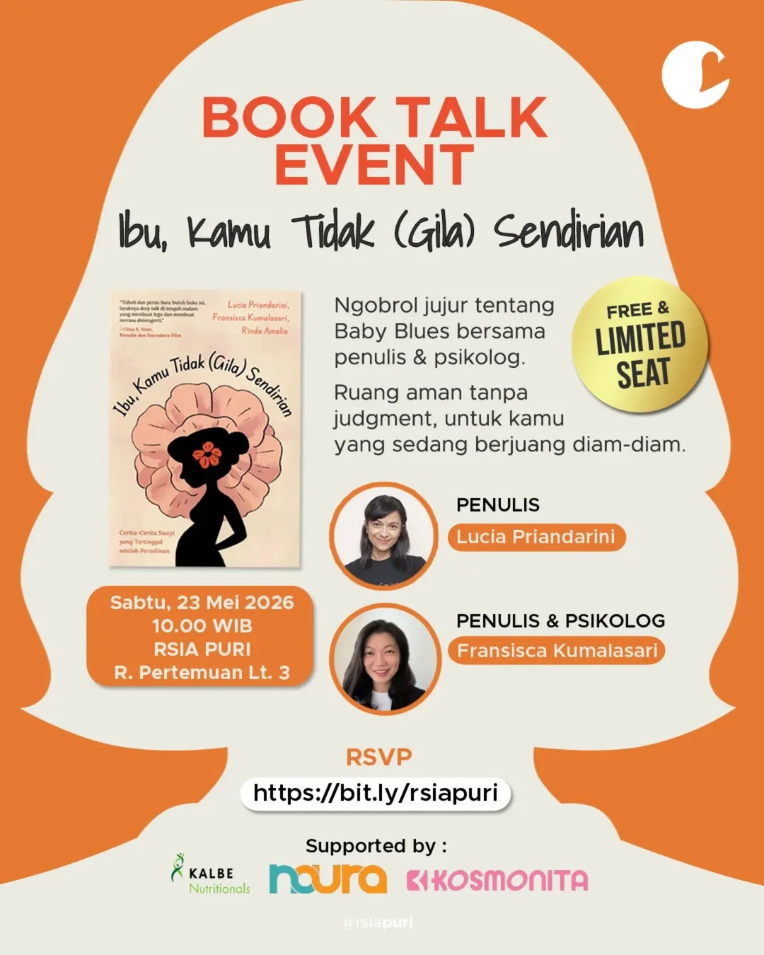 Book Talk Event Ibu, Kamu Tidak (Gila) Sendirian