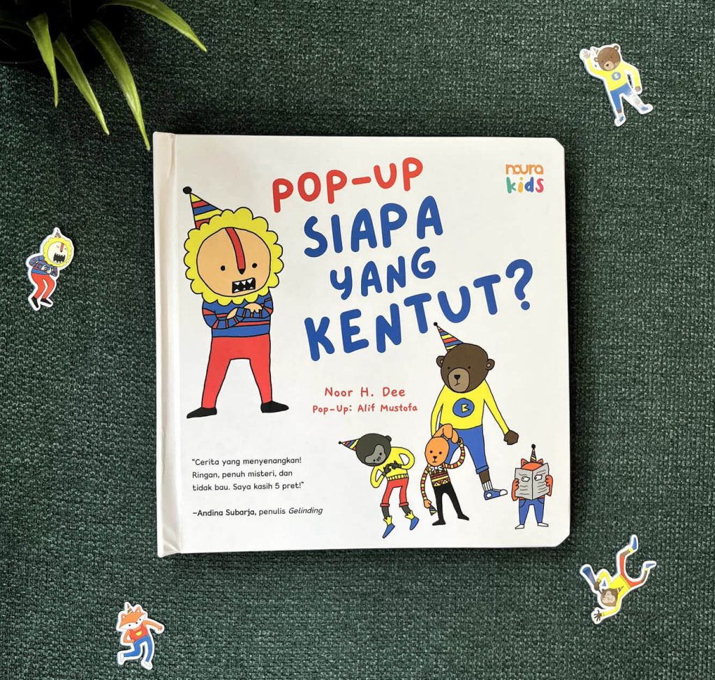 buku anak pop-up siapa yang kentut