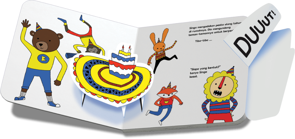 isi buku pop-up siapa yang kentut